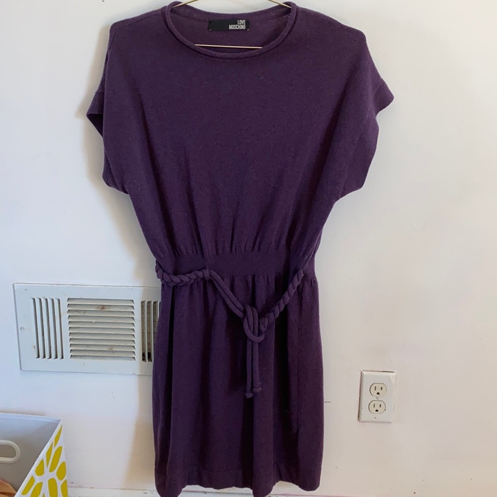 Purple sweater dress/tunic